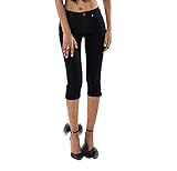 Nina Carter P132 Damen Capri Skinny Fit Jeanshosen HIGH Waist Jeans Used-Look...