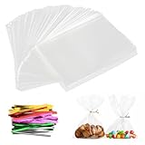 AIVEKE 100 Stück Durchsichtige Cellophantüten - 15x25cm Geschenktüten...