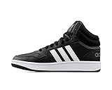 adidas Hoops Mid Shoes Basketball Shoe, core Black/FTWR White/Grey six, 34 EU