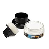 Solekers Cream Leather Wax | Schuhwachs 50 g | inkl. Schwamm | mit BIENENWACHS |...