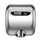 AIKE AK2800B ECO Händetrockner - elektrisch, aus gebürstetem Edelstahl mit...
