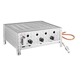 GastroHero Tischbräter TBG3-T | Edelstahl Gasbräter 3-flammig | Profi Gastro...