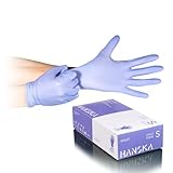 HANSKA 100 violette Nitril-Einweghandschuhe – puderfrei – Einweg –...