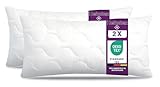 HEIMTEX Steppkissens Kissen 40x80cm 2er-Pack – Mikrofaser Kissen 40x80cm mit...