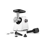 Bosch MultiPower Serie 6 Fleischwolf MFWS607W, 2 Lochscheiben (4,5 und 8 mm),...