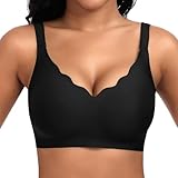 Jiuday BH Damen ohne Bügel Große Brüste Nahtloser Push Up BH Soft Bequemer...