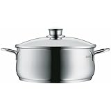 WMF Diadem Plus Kochtopf Ø 24 cm groß, Bratentopf mit Glasdeckel, Kochtopf...