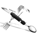 ZIMAIC 6 in 1 Edelstahl Klapp besteck Camping besteck Set Outdoor Reise Besteck...