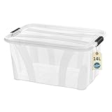 Aufbewahrungsboxen mit Deckel, 7L 14L 21L 32L 55L 80L Plastik Boxen...