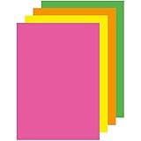APLI 15280- farbig sortiertes Papier, fluoreszierende Farbtöne, A4, 80g, 100...