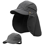 Huakunda Hut mit Nackenschutz Abnehmbarer Mehrzweck Sommer Sonnenhut...