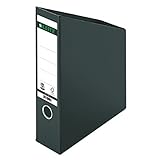 Leitz Stehsammler 80 mm Rückenbreite, A4, Hartpappe, Faltbar, Schwarz, 24230095