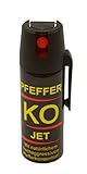 BALLISTOL 24420 Pfeffer-KO Jet 40ml Spray – Verteidigungsspray gegen Tiere –...