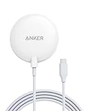 Anker 313 Magnetisches Kabelloses Ladepad, Wireless Charger mit 150cm USB-C...