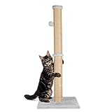 FluffyDream 94cm Katze Kratzbaum,Kratzsäule Kratzstamm für Katzen, Natürliche...