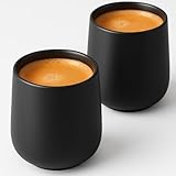 Maxito Espressotassen ∣ 2er Set mit 80 ml ∣ Modernes Design für Espresso...