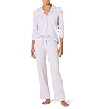 Amazon Essentials Damen Schlafanzug-Set Baumwollmodal langärmliges Hemd und...