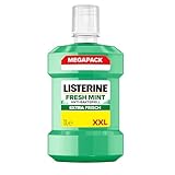 LISTERINE Fresh Mint 1000 ml, antibakterielle Mundspülung mit ätherischen...