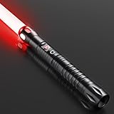 Aomdom Professional V10 Duell-Lichtschwert Smooth Swing FX Lightsaber RGB 15 Farben veränderbares10 Modus Sounds, Metallgriff Laserschwert für Weihnachts Geschenk Feste und Partys