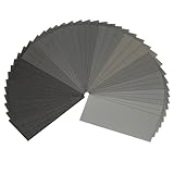 STEBRUAM Profi Schleifpapier Set 42 Stück Trocken und Nass Sandpapier 120 bis...