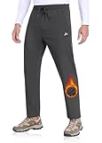 ATLASLAVA Trainingshose Herren Fleece Gefüttert Thermohose Laufhose Herren Lang...