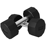 SPORTNOW Kurzhantel-Set 2 x 10 kg, Hantelset aus Metall, 2er Set Rutschfest...