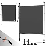 Strattore Klemmmarkise Senkrechtmarkise 200x310 cm Ausziehbar Höhenverstellbar...