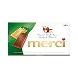 merci Tafelschokolade Mandel-Milch-Nuss – 1 x 100g – Feinste Täfelchen aus...