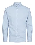 JACK & JONES JPRBLAJAXON Stretch Shirt L/S NOOS, Cashmere Blue,L
