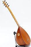 Türkischer Baglama-Saz mit kurzem Hals aus massivem Kirschholz mit integriertem...