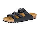 Lico Damen Bioline Lady Pantoletten, Schwarz, 39 EU