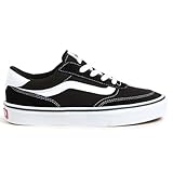 Vans Brooklyn Ls Sneaker, Wildleder/Canvas Schwarz/Weiß, 40 EU