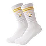 YYSWSAKY Bier Socken, Gestickte Biersocken, Damen & Herren Motiv Tennissocken,...