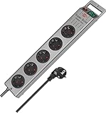 Brennenstuhl Super-Solid Steckdosenleiste 5-Fach (Mehrfachsteckdose mit Schalter...