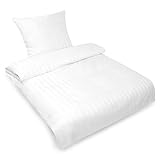 Posteli Hotelbettwäsche aus 100% Baumwolle mit Hotelverschluss, Größe:135x200...