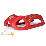 RollyToys Snow Cruiser (ab 3 Jahren, Farbe Rot, sehr Stabil, mit Stahlschienen,...