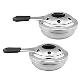 2 Stück tragbarer Mini Alkoholkocher Winddicht Spiritusbrenner Alkoholbrenner...