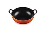 Le Creuset Balti Dish aus Gusseisen, 24 cm, 2,7 Liter, Ofenrot, 20142240900460