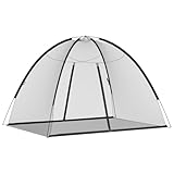 vidaXL Moskito-Netzzelt Mongolisch 220 Schwarz 200x150x140 cm, Moskito Netz,...