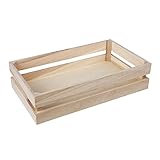 Rayher 62728000 Holzkiste Latten-Optik, 35,5 x 20,3 x 8,4 cm, Holz FSC...