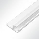 LYSEL® Kederschiene Kederleiste Kederprofil 15x30mm pulverbeschichtet 3m 45°...