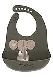 Sterntaler Baby Unisex Silikon Lätzchen Eddy - Kinderlätzchen für Babys -...