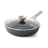 Kordisen Antihaft Bratpfanne mit Deckel, 28 cm Granit Beschichtung Pfanne...