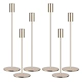 Kerzenständer 6 teiliges Set, 6 Kerzenständer Gold, Säulenförmig...