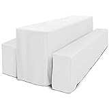 Beautissu 3tlg Hussen Bierzeltgarnitur Set Bodenlang für 50 cm breite...