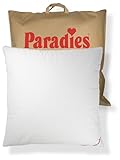 PARADIES Daunenkissen 80x80 cm - 900g - Cleo medium Bio - mittelfestes...