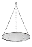 TR-FLAMES 60cm Edelstahl Grillrost Mit Kette Ø4, Schwenkgrill, BBQ, Camping,...