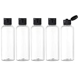 Toureal 100ML Reiseflaschen Set mit Flip Cap (5 Stück) Leere Spender...