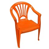 Marabella Kinderstuhl Gartenstuhl Stuhl für Kinder in blau, grün, orange oder...