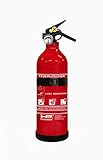 HP-Autozubehör 10151 Auto Feuerlöscher ABC 1kg Pulverlöscher nach DIN EN 3,...